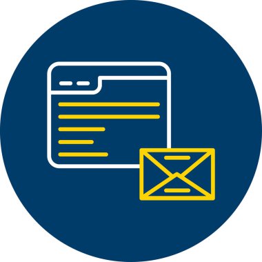 E- posta simgesi vektör illüstrasyonu