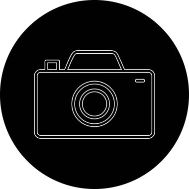 kamera simgesi vektör illüstrasyonu