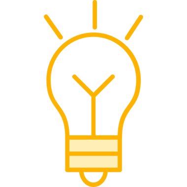 Ampul. Web simgesi basit illüstrasyon