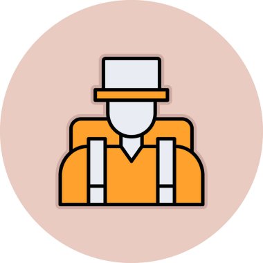 avatar. Web simgesi basit illüstrasyon