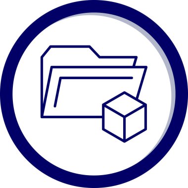 dağıtım web simgesi, basit illüstrasyon