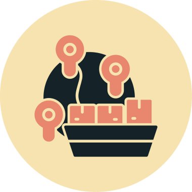 Bir kahve fincanı simgesinin vektör çizimi