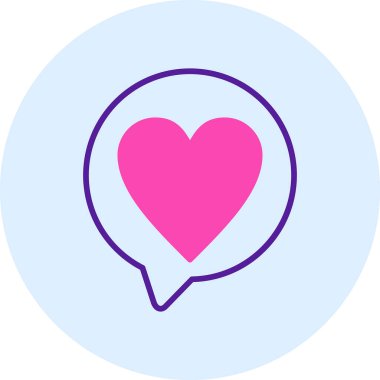 Konuş. Web simgesi basit illüstrasyon