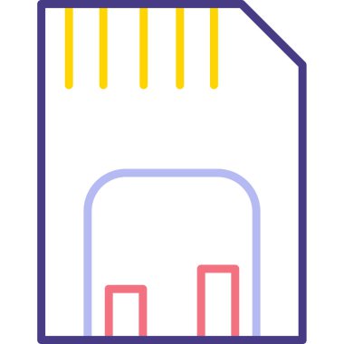 usb simge vektör illüstrasyonu