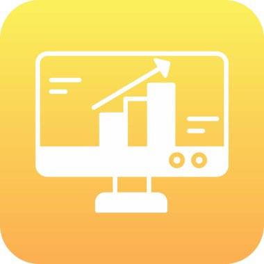 Soyut arkaplanda izole edilmiş analiz simgesi n
