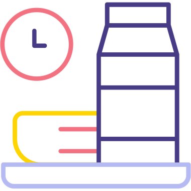 yiyecek ve içecek Web basit vektör illüstrasyonu