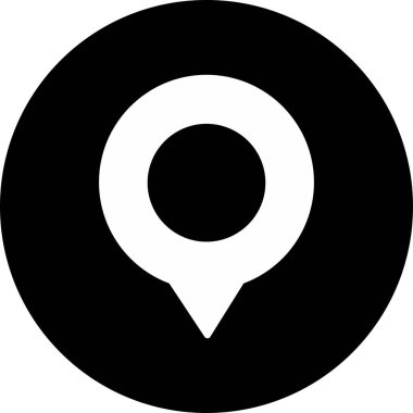 harita pin ikonu vektör illüstrasyonu