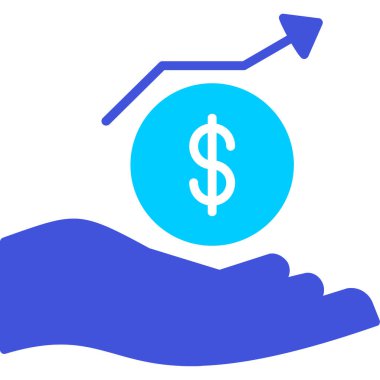 Dolar işareti vektör simgesi