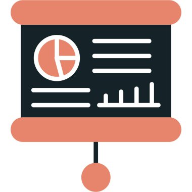 iş grafiği vektör simgesi