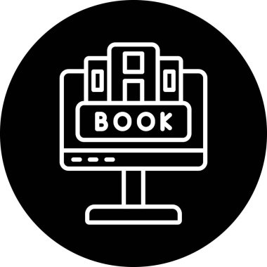 kitap simgesi vektör illüstrasyonu