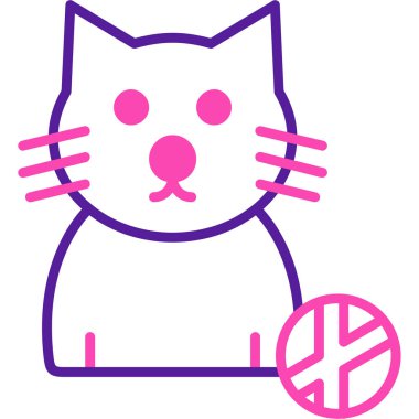 Toplu kedi, basit tasarım.