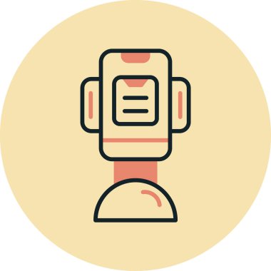 Modern bir simgenin vektör illüstrasyonu