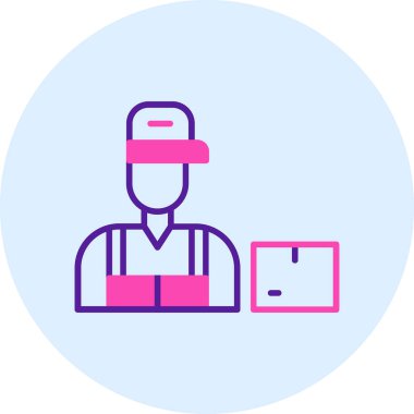 Şapkalı ve şapkalı bir adamın vektör çizimi