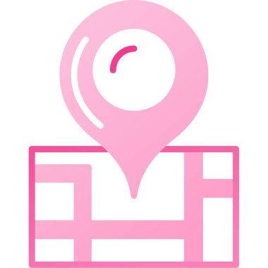 harita konumu simgesi. vektör çizim