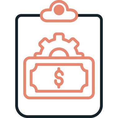 Dolar simgesi vektör illüstrasyonu