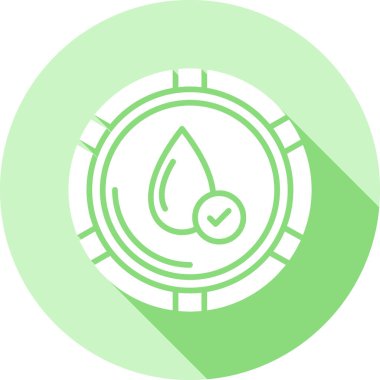 su damlası simgesi, vektör illüstrasyonu