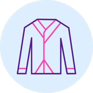 Ceket. Web simgesi basit illüstrasyon