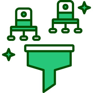 veri sunucu simgesi vektör illüstrasyonu