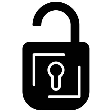 Kolayca değiştirebilen ya da düzenleyebilen kabartma vektör simgesini kilitle