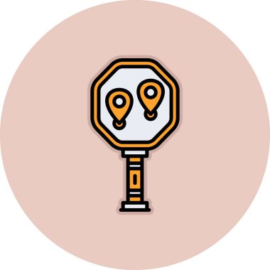 harita pin simgesi, vektör illüstrasyonu