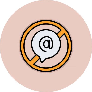 Konuşma baloncuğu simgesinin vektör çizimi