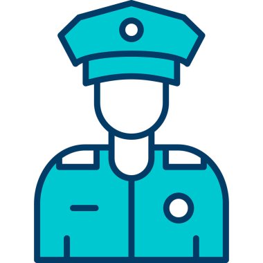 asker simgesi vektör illüstrasyonu