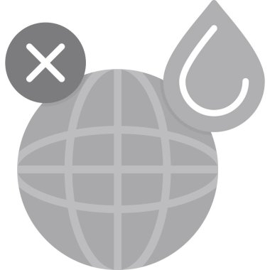 genel küresel küresel simge ana hatlar biçiminde