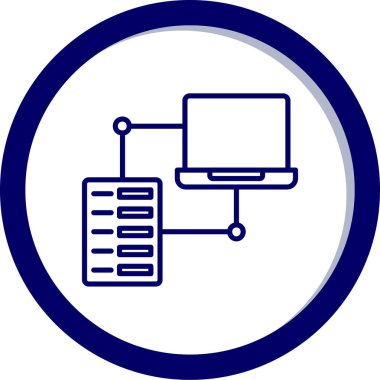 Bilgisayar. Web simgesi vektör illüstrasyonu