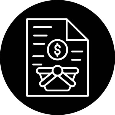 Dolar simgesi vektör illüstrasyonu