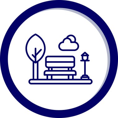 Ağaç simgesinin vektör illüstrasyonu