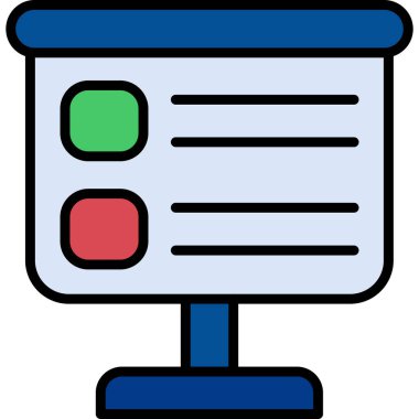 Reklam reklam pazarlama simgesi - taslak biçimi