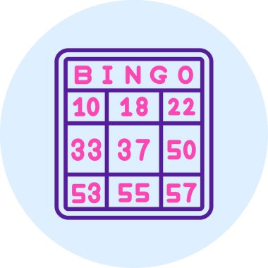 Bingo! Web simgesi basit illüstrasyon