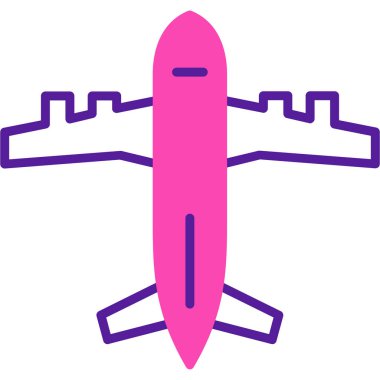 Uçak. Web simgesi basit illüstrasyon