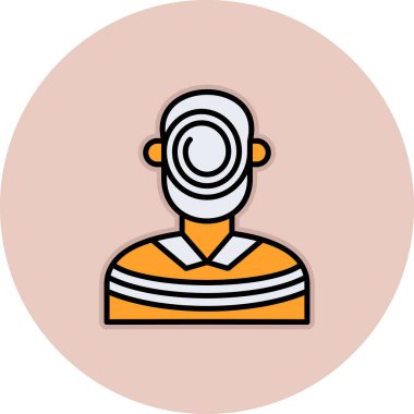 avatar. Web simgesi basit illüstrasyon