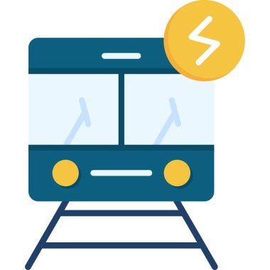 Otobüs. Web simgesi basit illüstrasyon