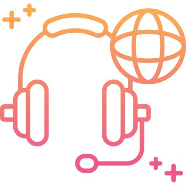 Kulaklık ikonu. özet tasarımı