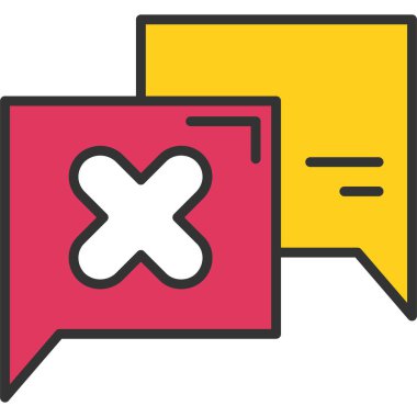 ileti ikonu vektör illüstrasyonu