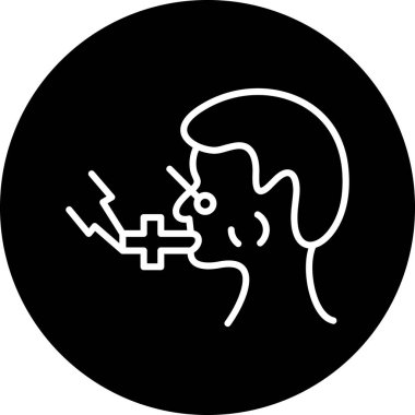 Kadın simgesinin vektör illüstrasyonu