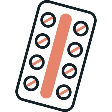 Haplar. Web simgesi basit illüstrasyon