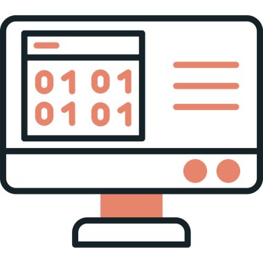 bilgisayar izleyici vektör simgesi