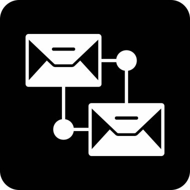 e- posta web simgesi, vektör illüstrasyonu