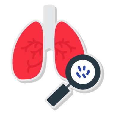 Akciğerleri insan akciğeri, vektör çizimi