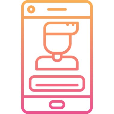 Vektör kahve makinesi simgesi