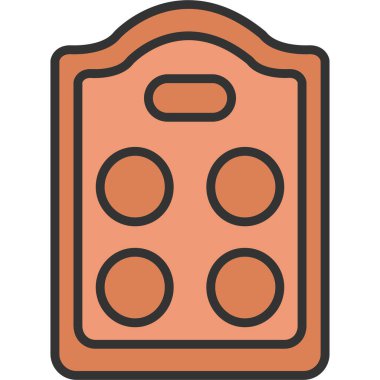 Çanta. Web simgesi basit illüstrasyon