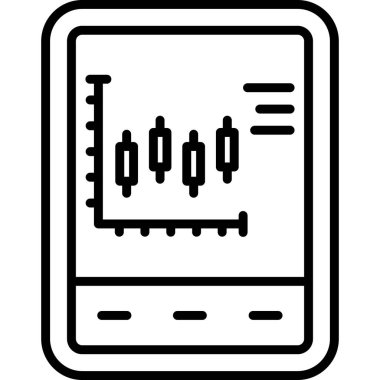 grafik ikonu vektör illüstrasyonu