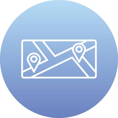 konum simgesi vektör illüstrasyonu