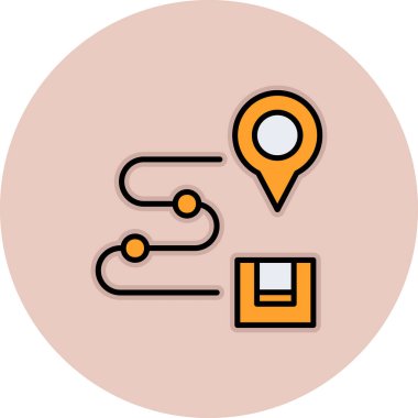 Konum pin vektör simgesi