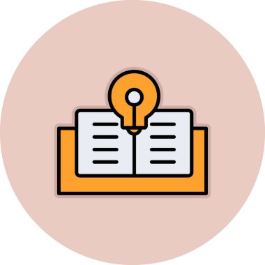 Kitap. Web simgesi basit illüstrasyon