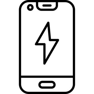 elektrik telefon simgesi vektör illüstrasyonu