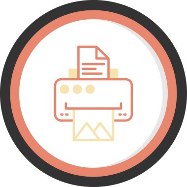 Bir belge simgesinin vektör illüstrasyonu